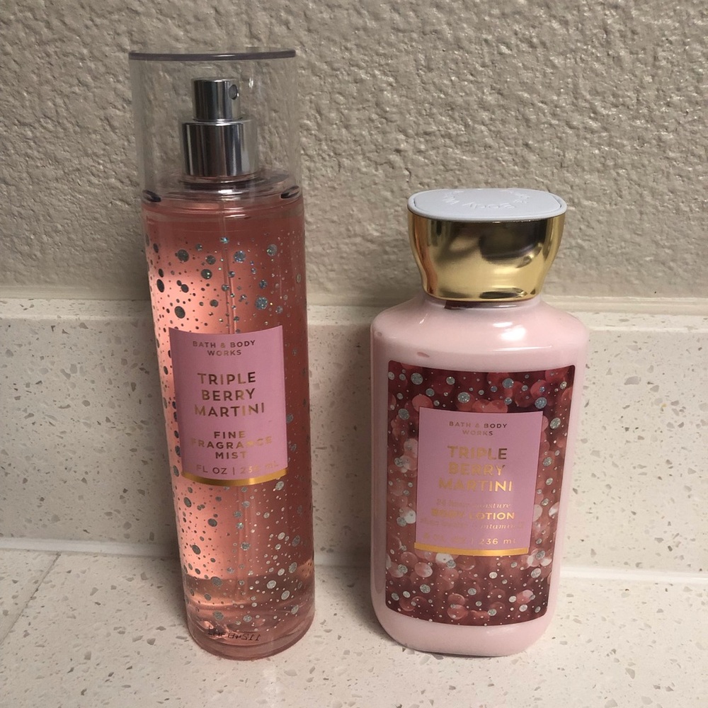 Bath & Body Works Triple Berry Martini 2 Piece Set - Picture 2 of 5
